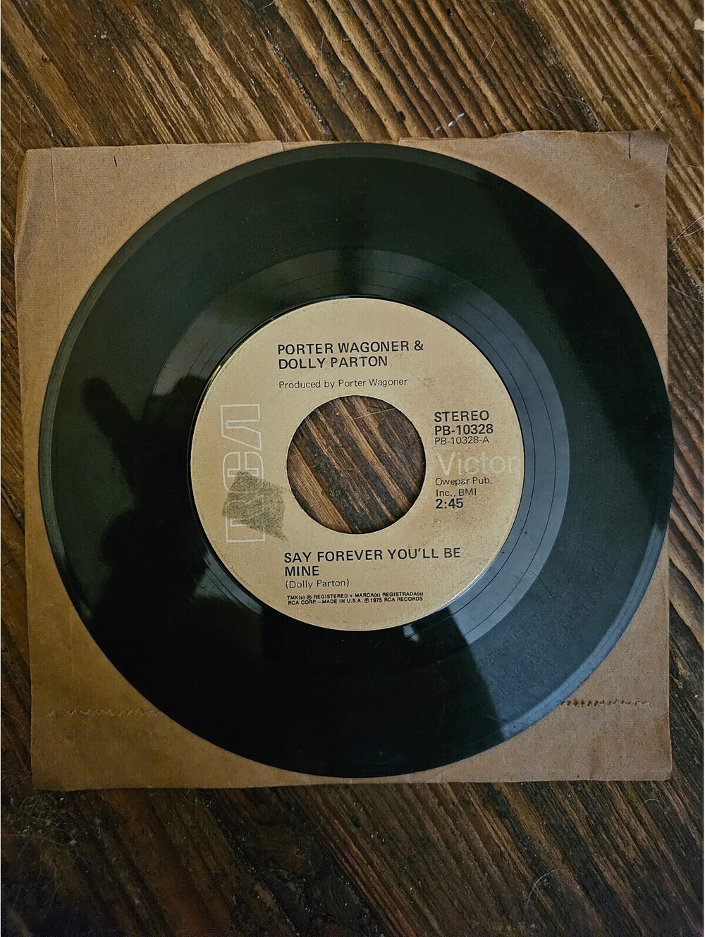 Dolly Parton & Porter Wagoner - say forever be mine/How can I - vintage vinyl 45